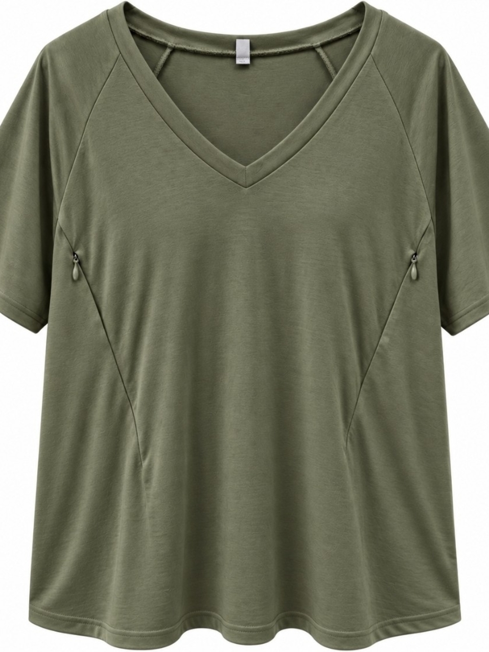 L - Brand new, never worn 4-pack of women's oversized Zippered nursing T-shirts